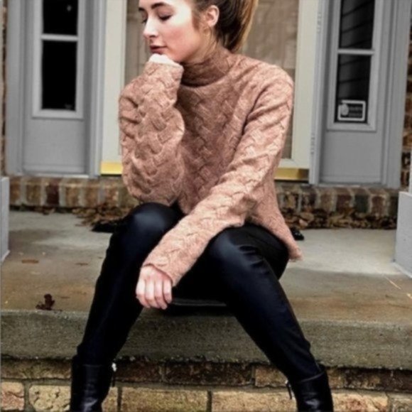 Aritzia Sweaters - 𝅺aritzia Wilfred Free Michal Alpaca Wool turtleneck Knit Sweater Small